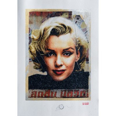 GRAFICA GIULIANO GRITTINI ' MODELLA 1 ' dimensioni L 50 x H 70 cm.