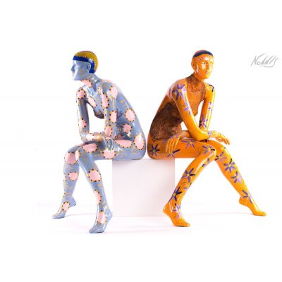 SCULTURA FRANCO NONNIS " ALESSANDRA " dimensioni L 100 x H 100 x P 60 cm.