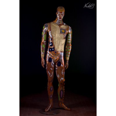 SCULTURA FRANCO NONNIS " ALESSANDRO " dimensioni L 40 x H 180 x P 40 cm.