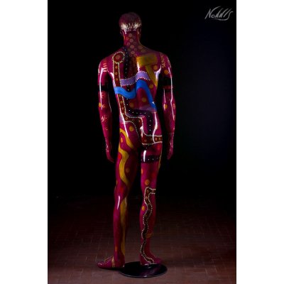 SCULTURA FRANCO NONNIS " DESULESE " dimensioni L 40 x H 180 x P 40 cm.