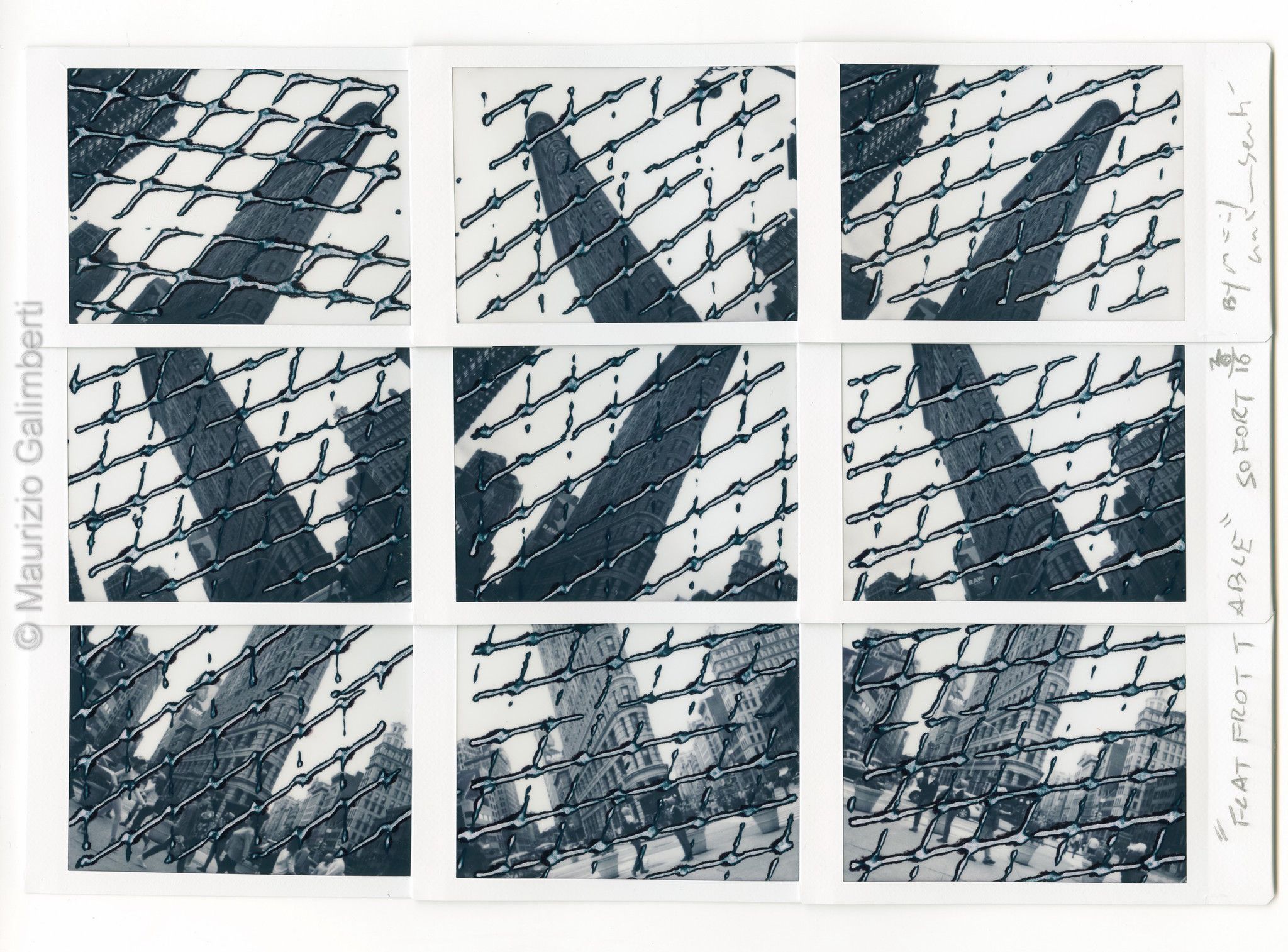 VINTAGE POLAROID MAURIZIO GALIMBERTI 'FLAT FROTTABLE' dimensioni cm. 46x39