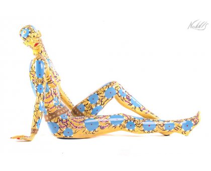 SCULTURA FRANCO NONNIS " IN SPIAGGIA " dimensioni L 120 x H 80 x P 45 cm.