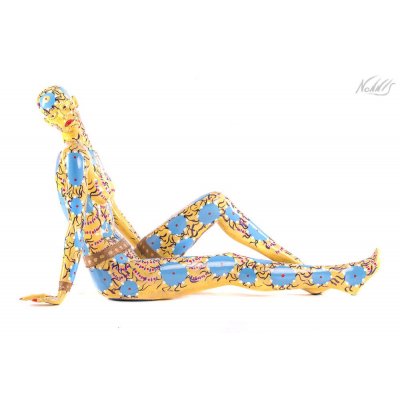 SCULTURA FRANCO NONNIS " IN SPIAGGIA " dimensioni L 120 x H 80 x P 45 cm.