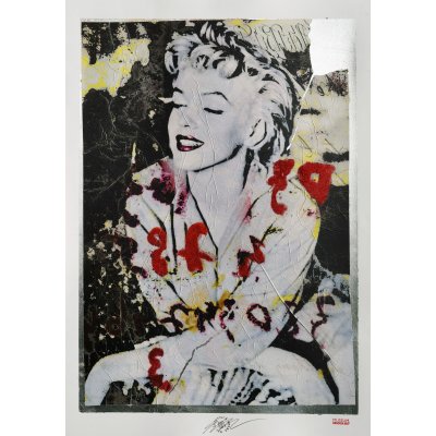 GRAFICA GIULIANO GRITTINI ' MARILYN 4 ' dimensioni L 70 x H 100 cm.