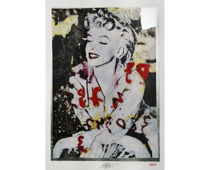 GRAFICA GIULIANO GRITTINI ' MARILYN 4 ' dimensioni L 70 x H 100 cm.