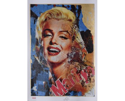 GRAFICA GIULIANO GRITTINI ' MARILYN 5 ' dimensioni L 70 x H 100 cm.