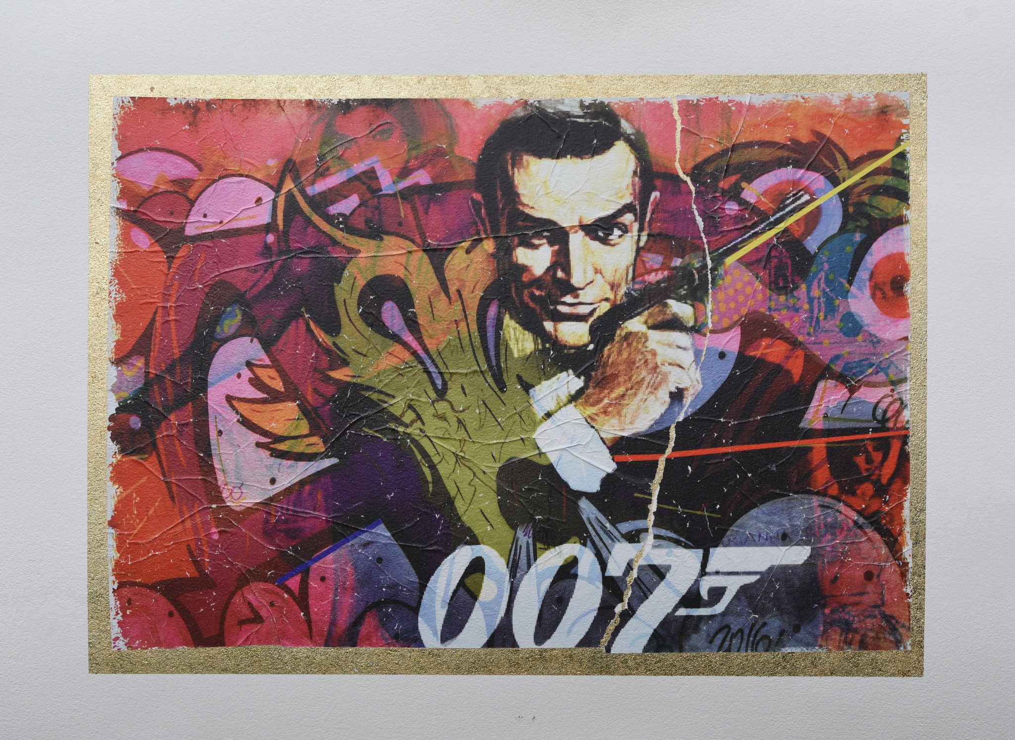GRAFICA GIULIANO GRITTINI ' 007 '  dimensioni L 50 x H 70 cm.