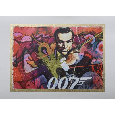 GRAFICA GIULIANO GRITTINI ' 007 ' dimensioni L 50 x H 70 cm.