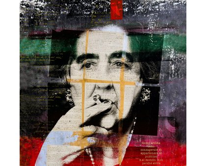 GRAFICA GIULIANO GRITTINI ' MERINI ' dimensioni L 22,5 x H 22,5 cm.