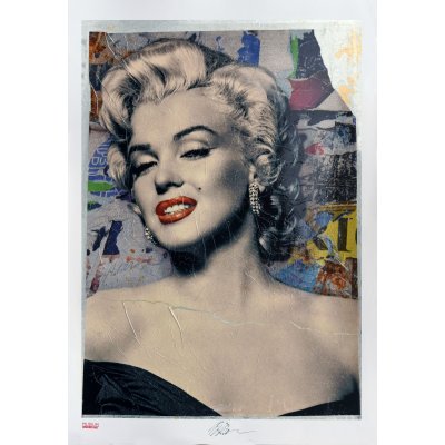 GRAFICA GIULIANO GRITTINI ' MARILYN 6 ' dimensioni L 70 x H 100 cm.