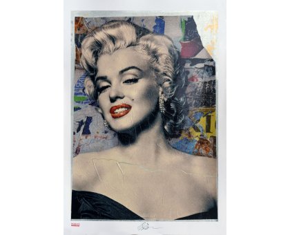GRAFICA GIULIANO GRITTINI ' MARILYN 6 ' dimensioni L 70 x H 100 cm.