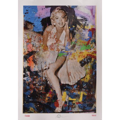 GRAFICA GIULIANO GRITTINI ' MARILYN 7 ' dimensioni L 70 x H 100 cm.