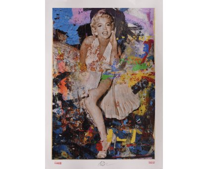 GRAFICA GIULIANO GRITTINI ' MARILYN 7 ' dimensioni L 70 x H 100 cm.