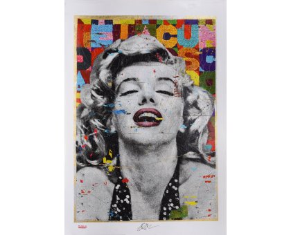 GRAFICA GIULIANO GRITTINI ' MARILYN 8 ' dimensioni L 70 x H 100 cm.