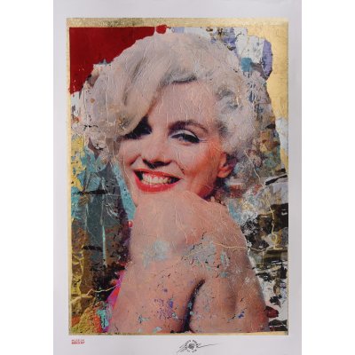 GRAFICA GIULIANO GRITTINI ' MARILYN 9 ' dimensioni L 70 x H 100 cm.