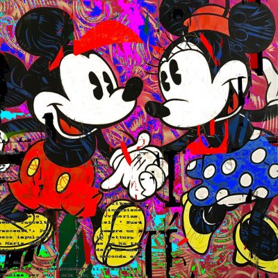 GRAFICA GIULIANO GRITTINI ' TIP COPIA ' dimensioni L 22,5 x H 22,5 cm.