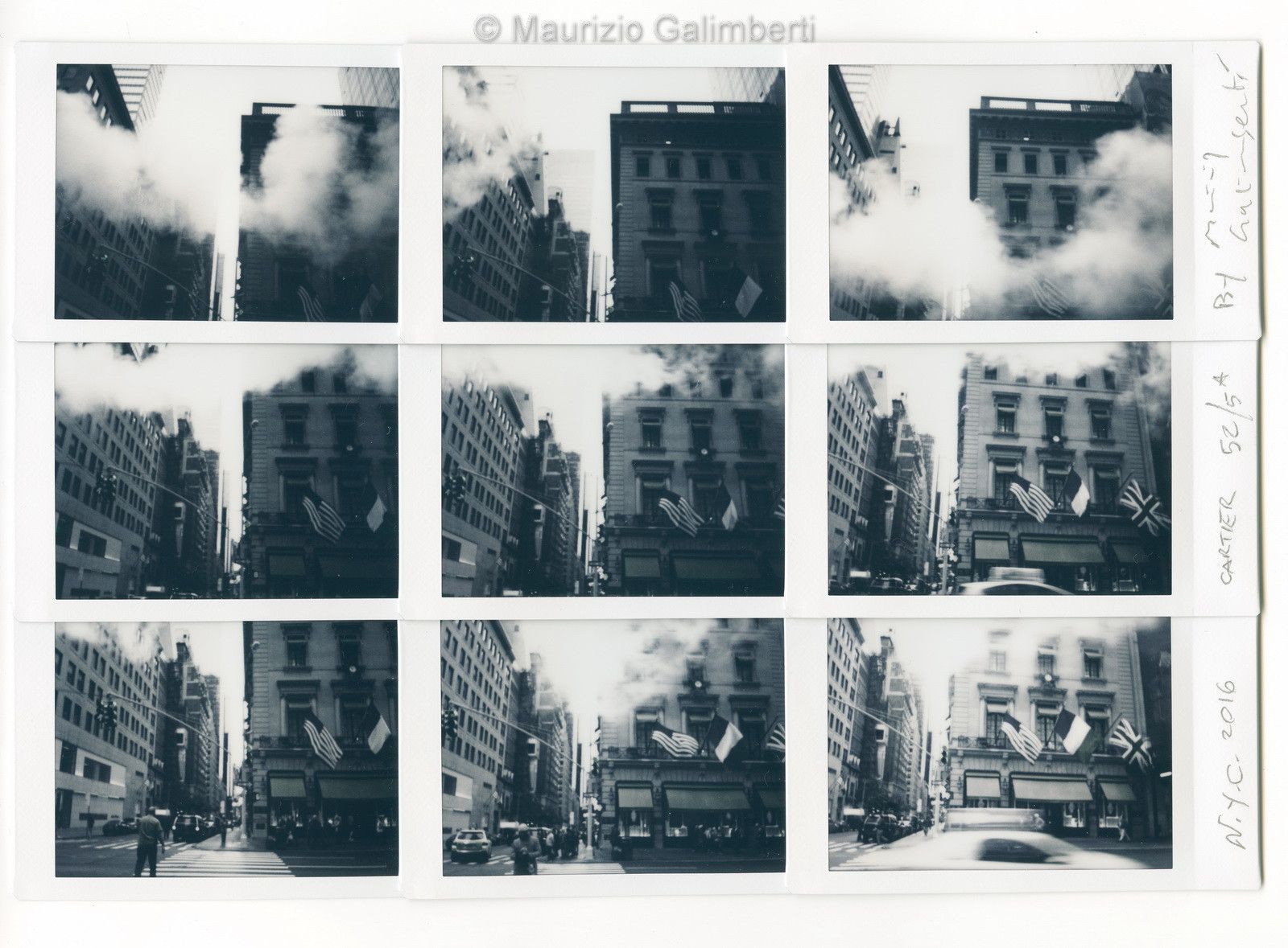 VINTAGE POLAROID MAURIZIO GALIMBERTI 'N.Y.C. CARTIER' dimensioni cm. 46x39