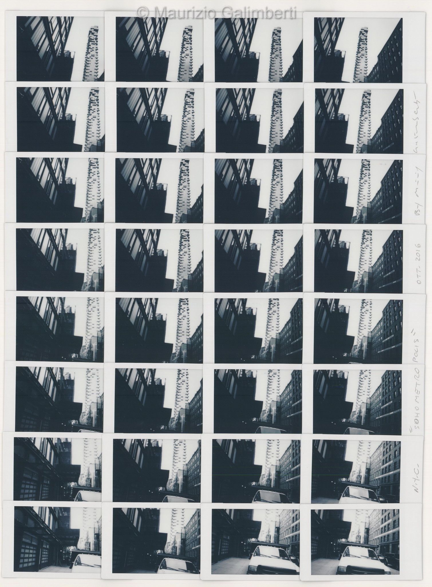 VINTAGE POLAROID MAURIZIO GALIMBERTI 'N.C.Y. SOHO METROPOLIS' dimensioni cm. 53x63