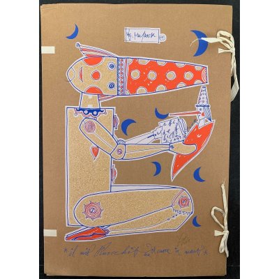 GRAFICA FRANCESCO MUSANTE " PINOCCHIO" dimensioni L 50 x H 70 cm.