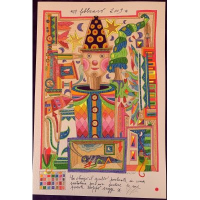 GRAFICA FRANCESCO MUSANTE " PINOCCHIO" dimensioni L 50 x H 70 cm.