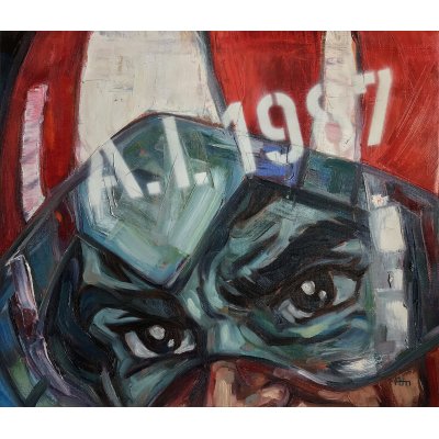 MIXED MEDIA FRANCESCA DI MARTINO ' HARAN BANJO II ' dimensioni L 60 x H 70 cm.