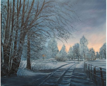 ACRILICO SU TELA CLAUDIO COSTA ' LAST LIGHTS ' dimensioni L 80 x H 65 cm.