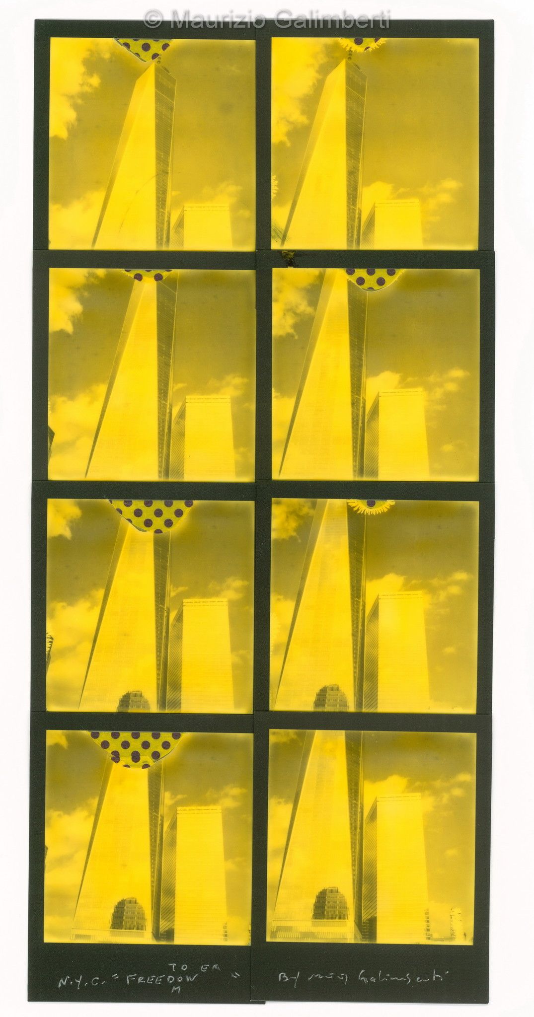 VINTAGE POLAROID MAURIZIO GALIMBERTI 'FREEDOM' dimensioni cm. 40x60