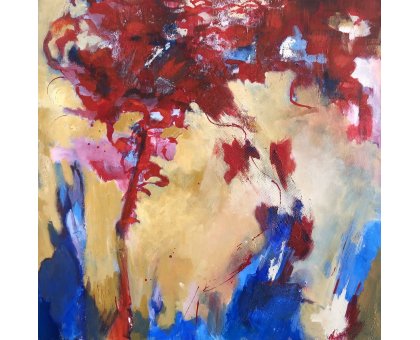 MIXED MEDIA BIANCA BEGHIN ' SINUOSITA ' dimensioni L 80 x H 80 cm.