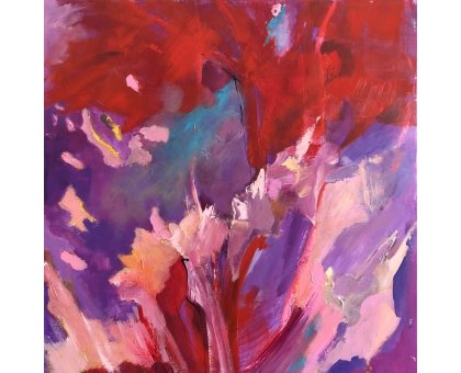 MIXED MEDIA BIANCA BEGHIN 'ENTROPIA' dimensioni L 80 x H 80 cm.