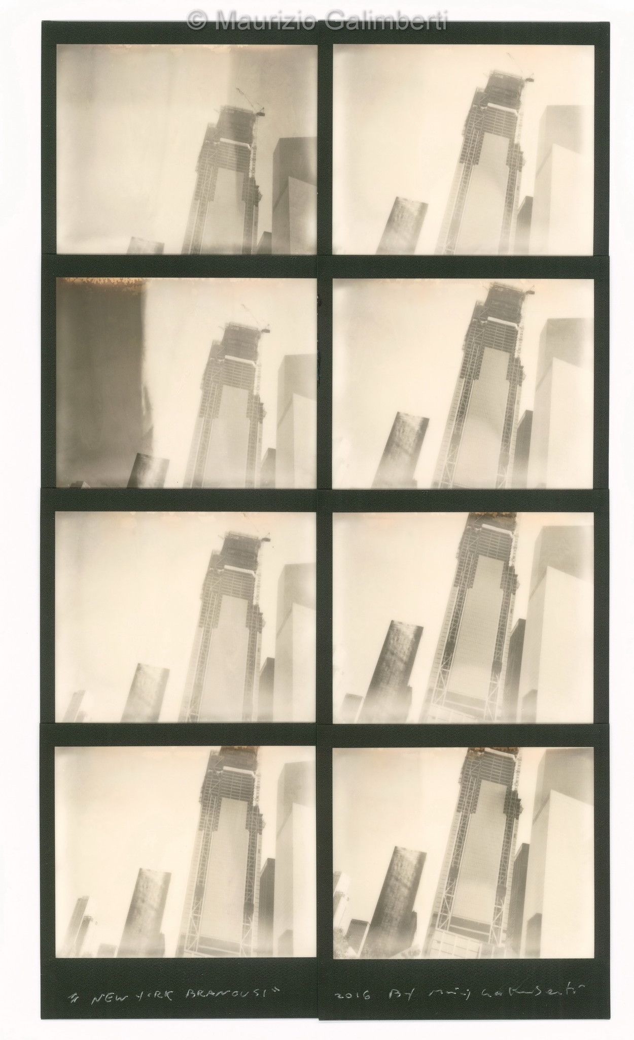VINTAGE POLAROID MAURIZIO GALIMBERTI 'BRANCUSI' dimensioni cm. 43x58