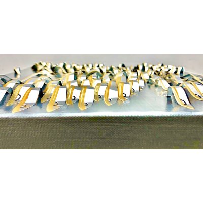 BARBARA PECORARI ' SARDINES LEAPING OUT SILVER - MINI ' dimensioni L 30 x H 30 cm.