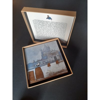 MASSIMO LOMI " IN CONTEMPLAZIONE " dimensioni L 17 x H 17 cm.