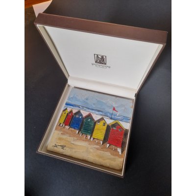 MASSIMO LOMI " BANDIERA ROSSA " dimensioni L 17 x H 17 cm.