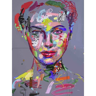 MIXED MEDIA ANTONIO MURGIA ' SUBLIME IDENTITA' ' dimensioni L 120 x H 160 cm. (diptych).