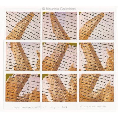 VINTAGE POLAROD MAURIZIO GALIMBERTI 'FLAT FROTTAGE MOVIE' dimensioni cm 53x50