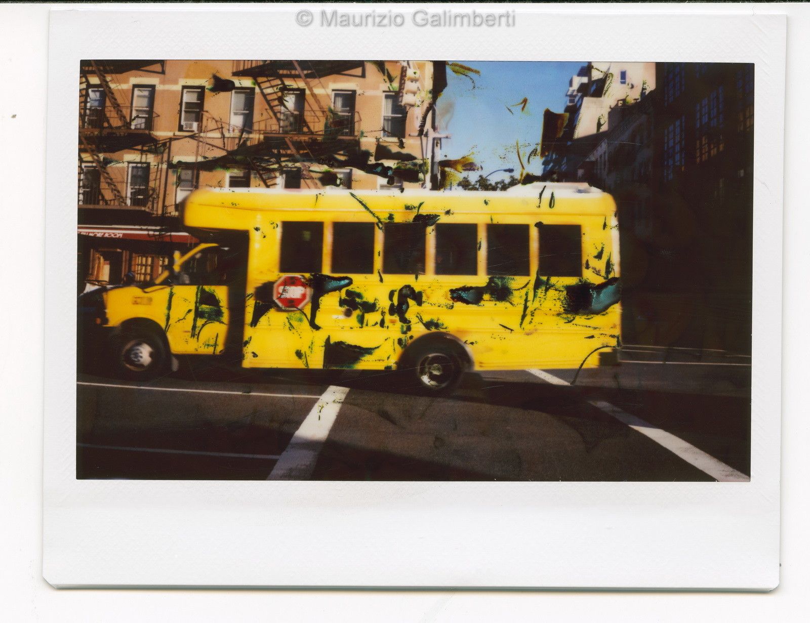 VINTAGE POLAROID MAURIZIO GALIMBERTI 'NY FUJI 016' dimensioni cm. 32x34