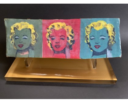 SCULPTURE KATIA BRUGNOLO " MARYLIN MONROE " size L 38 x H 13 cm.