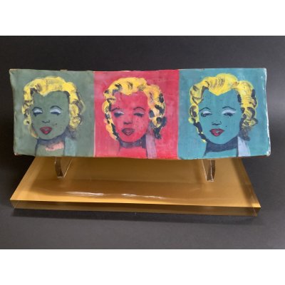 SCULTURA KATIA BRUGNOLO ' MARYLIN MONROE ' dimensioni L 38 x H 13 cm.