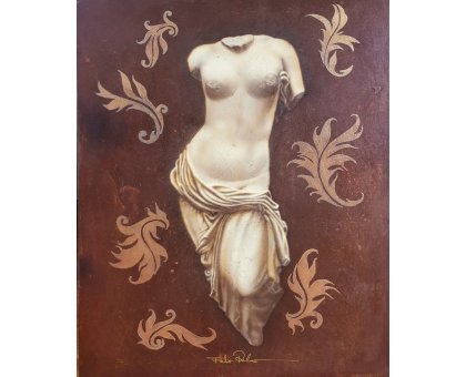 MIXED MEDIA FABIO PERLA " SOMNIUM VENEREM " dimensioni L 50 x H 60 cm.