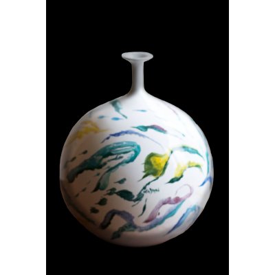 COMPLEMENTO D'ARREDO KATIA BRUGNOLO 'BOCCIA ATOLLI ' dimensioni H 33 x D 30 cm.