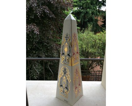SCULTURA KATIA BRUGNOLO ' OBELISCO GRANDE ' dimensioni H 72 cm.