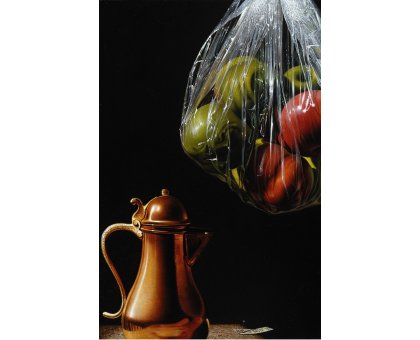 OLIO SU TELA AURELIO BRUNI ' LA CORTIGIANA' dimensioni L 40 x H 60 cm.