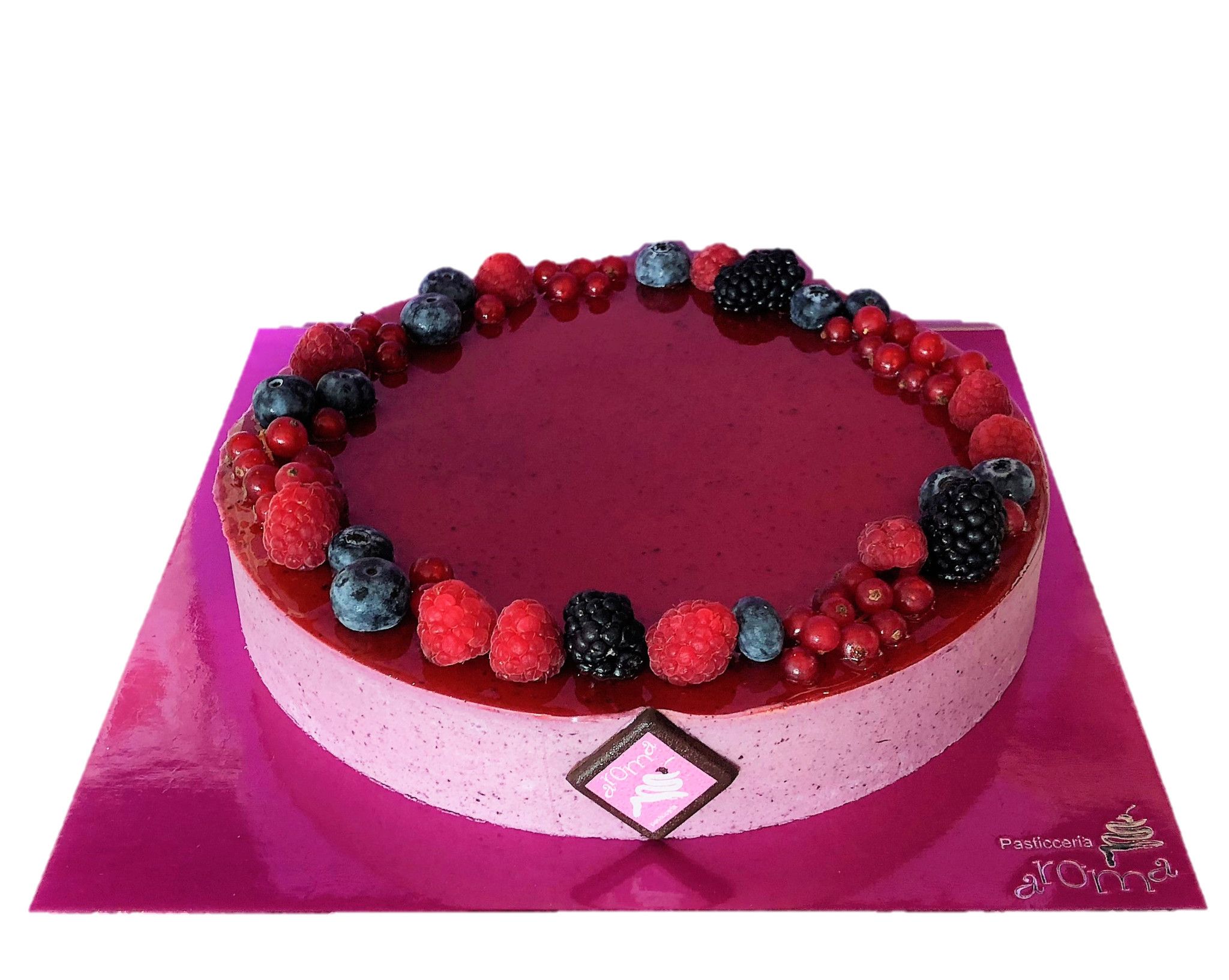 Torta al mirtillo e yogurt composizione BAVARESE AL MIRTILLO