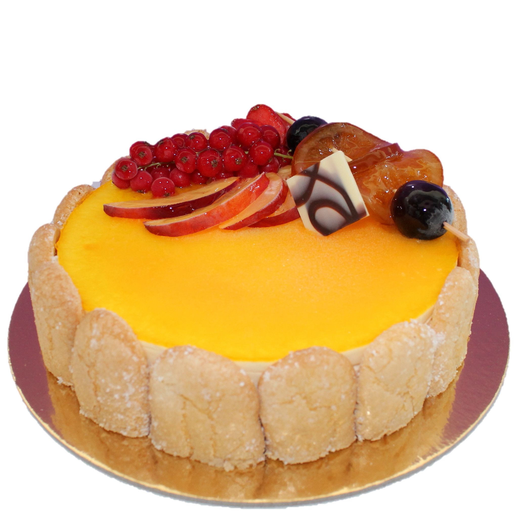 Torta all'arancia composizione CHARLOTTE ALL'ARANCIO