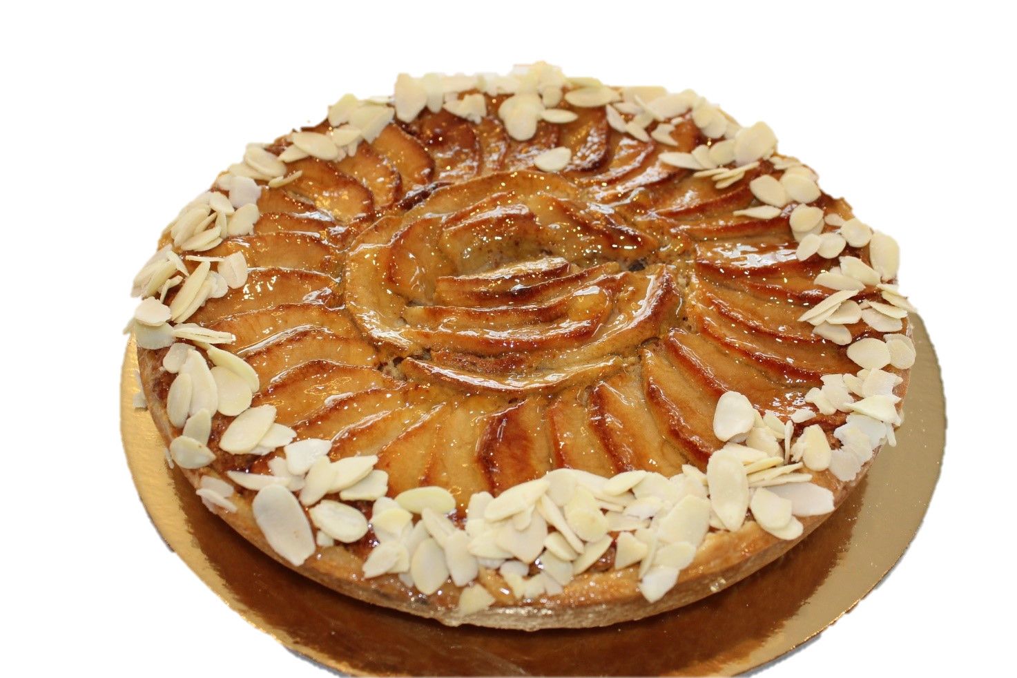 Crostata alle mandorle e mele composizione FIORI DI MANDORLA