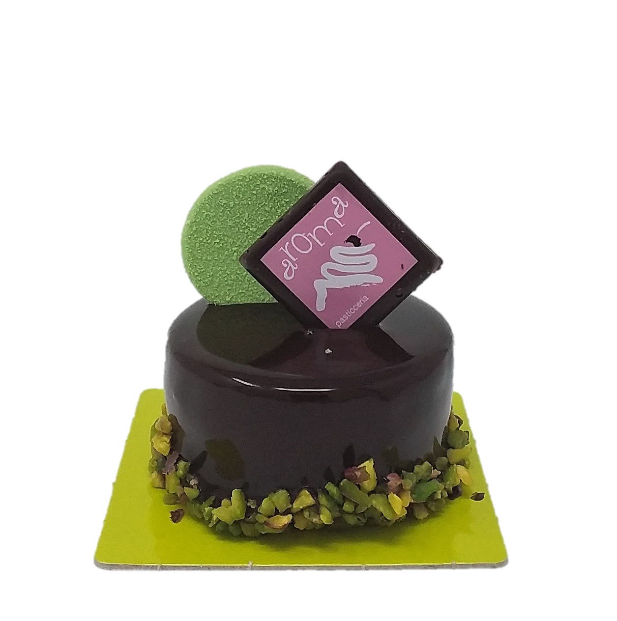 Monoporzione al cioccolato e pistacchio composizione AROMA PISTACCHIO