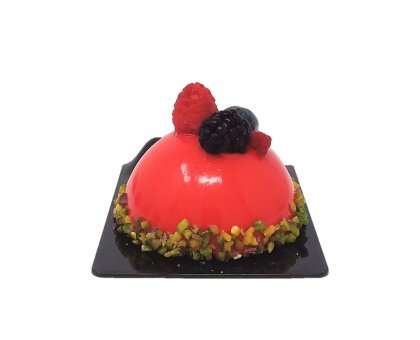 Monoporzione al pistacchio e frutti di bosco composizione ESTASI AL PISTACCHIO