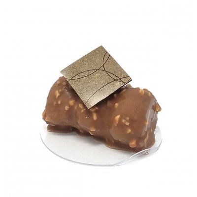 Monoporzione cake al cioccolato al Grand Marnier composizione MORBIDONE