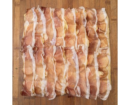 TRANCIO DI PIZZA BIANCA CON MOZZARELLA, PATATE E SPECK