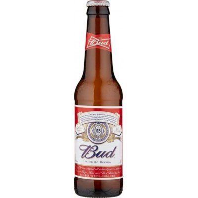 Birra Bud bionda 5% alcool bottiglia vetro 33 cl.